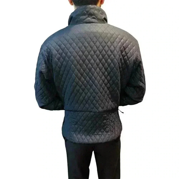 Obermeyer Women Black Quilted Ski Snowboard fitted Jacket winter coat size 8 VTG - Picture 4 of 7